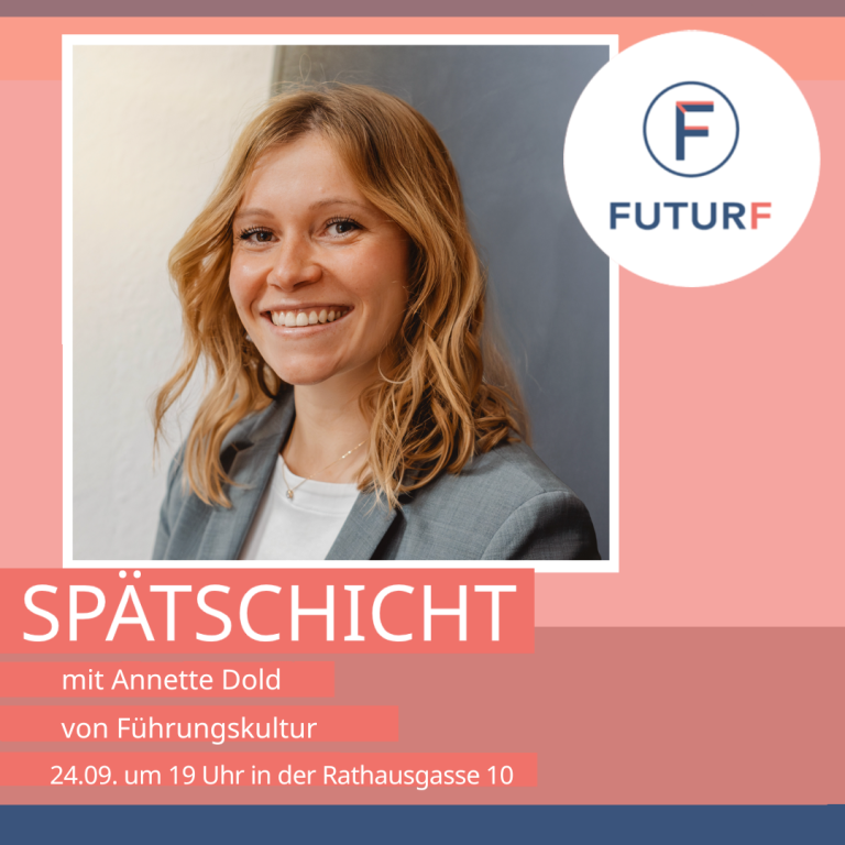 Gründen, führen, verändern: FUTUR F Spätschicht mit Annette Dold